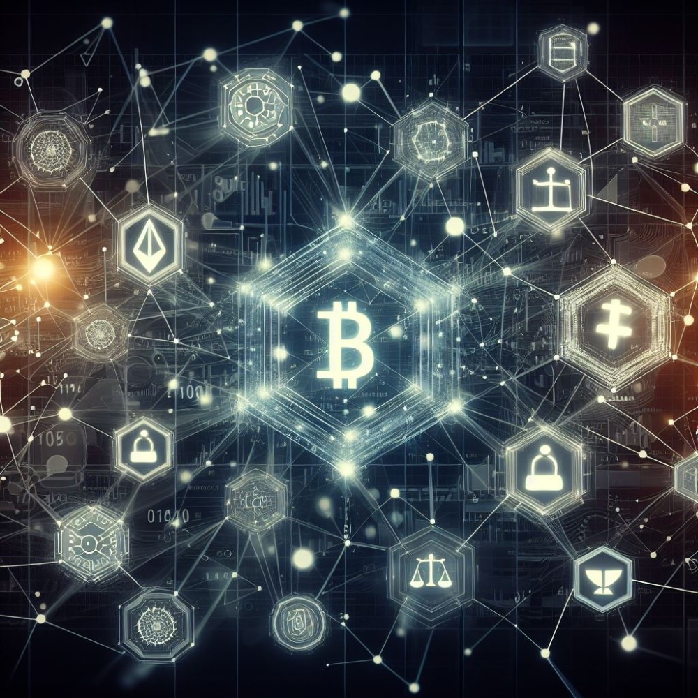 Blockchain - Bitcoin Image Generated by AI Designer